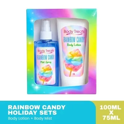 Body Treats Rainbow Candy Lotion Mist Gift Set