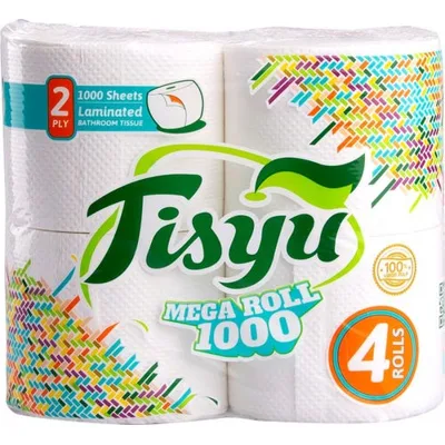 Tisyu Bathroom Tissue Megaroll 2-ply 4 pcs